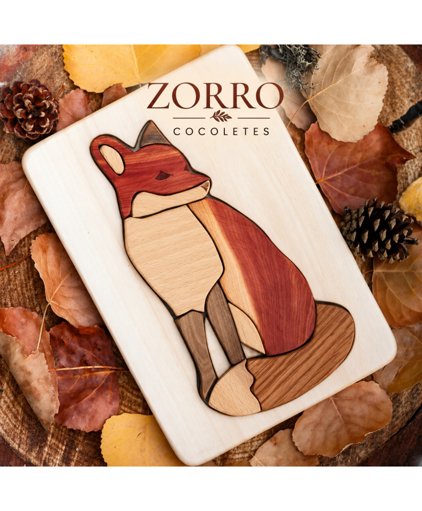 Ξύλινο Παζλ Αλεπού – Cocoletes Zorro