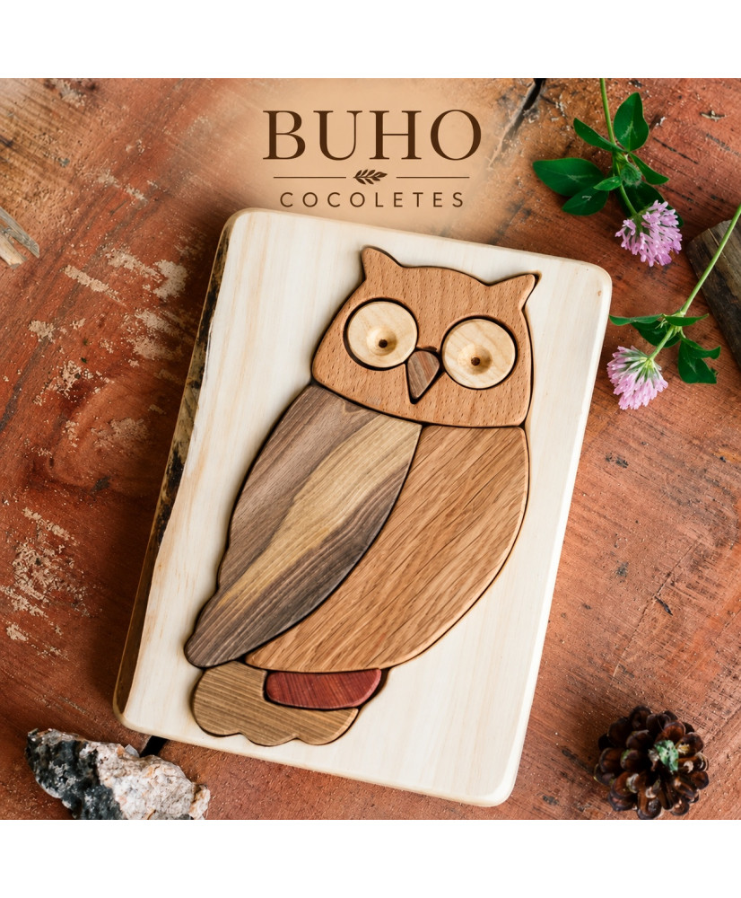 Ξύλινο Παζλ Κουκουβάγια – Cocoletes Buho
