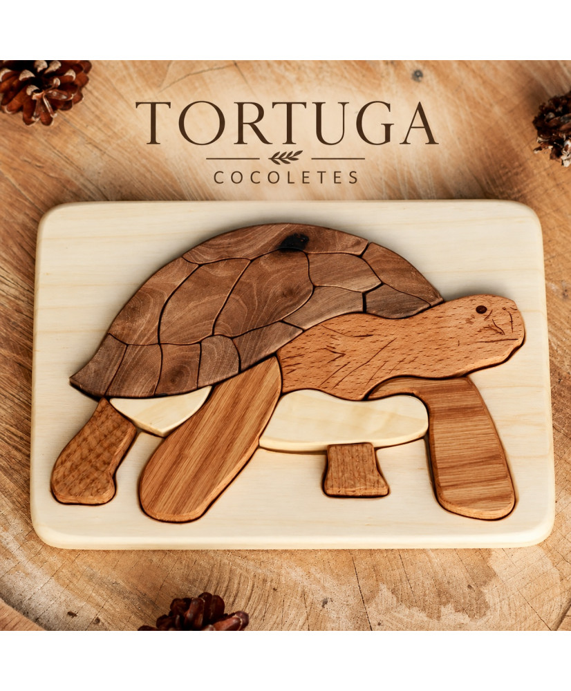 Ξύλινο Παζλ Χελώνα – Cocoletes Tortuga