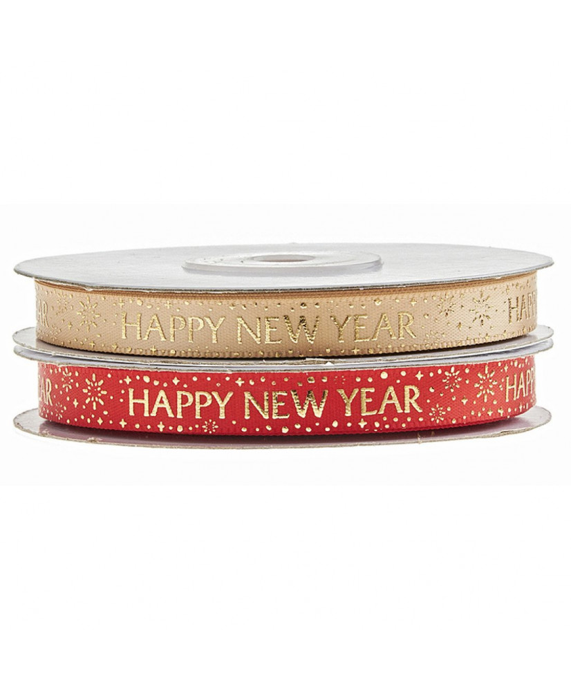 Κορδέλα New Year 10χιλ*20μ. Χρυσή