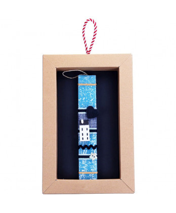 Λαμπάδα βεραμάν με σπιτάκι καρδιά 20 εκ