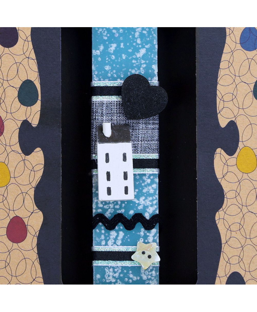 Λαμπάδα βεραμάν με σπιτάκι καρδιά 20 εκ