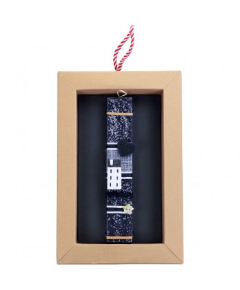 Λαμπάδα γκρι με σπιτάκι καρδιά 20 εκ