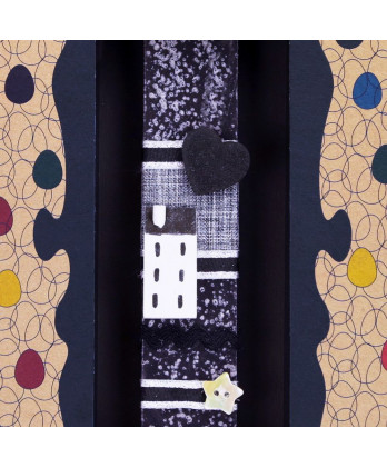 Λαμπάδα γκρι με σπιτάκι...