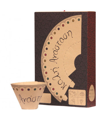 Λαμπάδα γκρι με σπιτάκι καρδιά 20 εκ