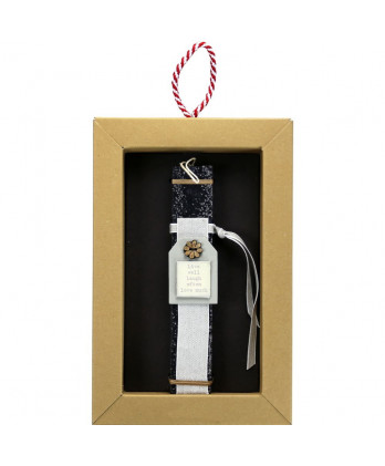 Λαμπάδα γκρι με ετικέτα Live well 20 εκ