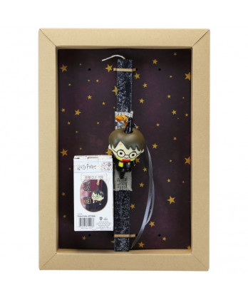 Λαμπάδα Παιδική μαύρη Harry Potter με στυλό antistress 30εκ.