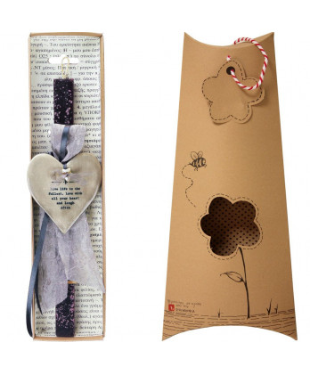 Λαμπάδα σοκολά με καρδιά...