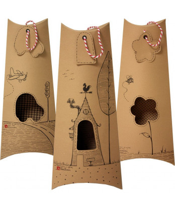 Λαμπάδα σοκολά με καρδιά από πορσελάνη γκρι 30εκ.