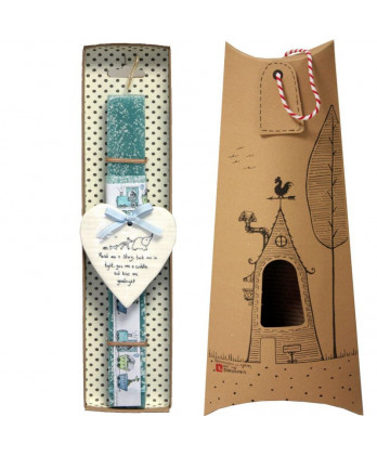 Λαμπάδα Παιδική σιέλ με...