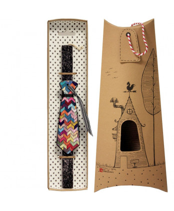 Λαμπάδα μαύρη με γραβάτα...