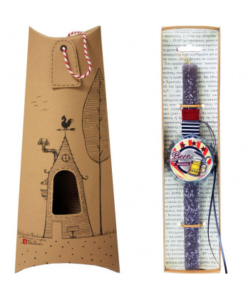 Λαμπάδα γκρι ανοιχτό με...