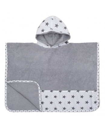 Παιδικό Πόντσο Θαλάσσης Stars Grey