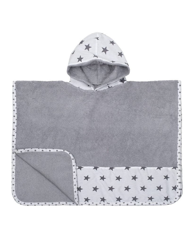 Παιδικό Πόντσο Θαλάσσης Stars Grey