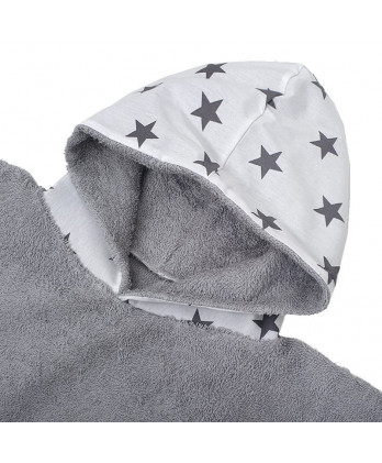 Παιδικό Πόντσο Θαλάσσης Stars Grey