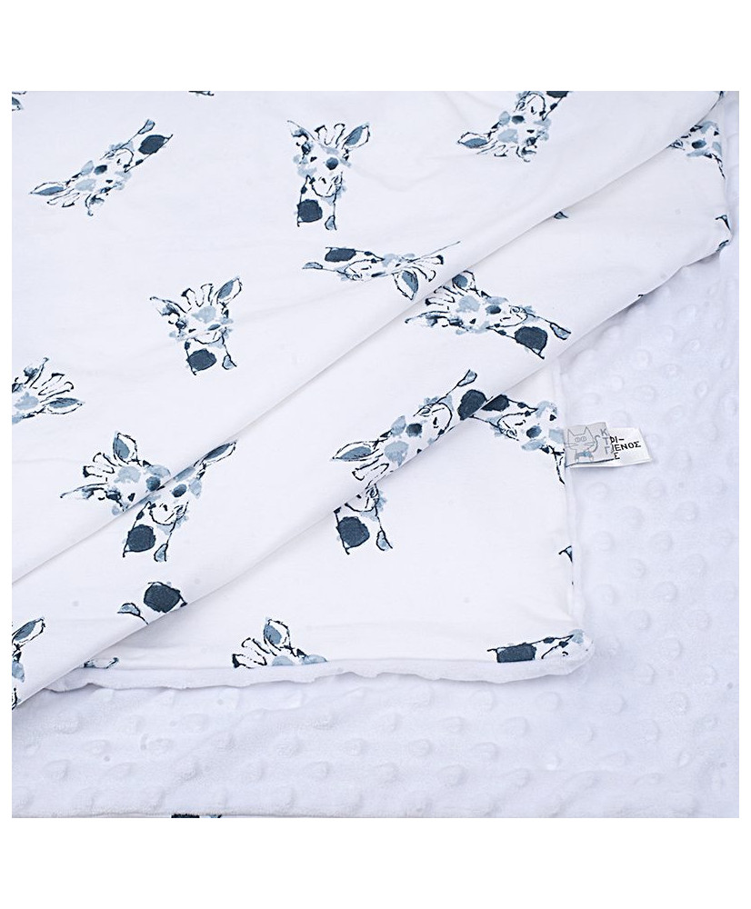 Βρεφική κουβέρτα Giraffe Blue