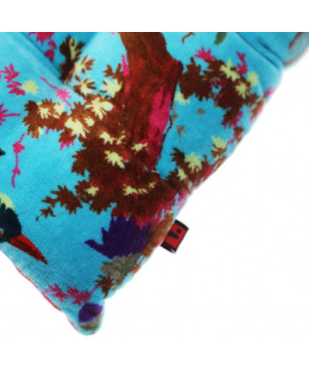 Μαξιλάρι καρέκλας με τυρκουάζ βελούδο 40x40εκ.