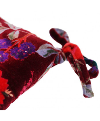 Μαξιλάρι καρέκλας με μπορντώ βελούδο 40x40εκ.