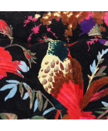 Μαξιλάρι καρέκλας με μαύρο βελούδο 40x40εκ.