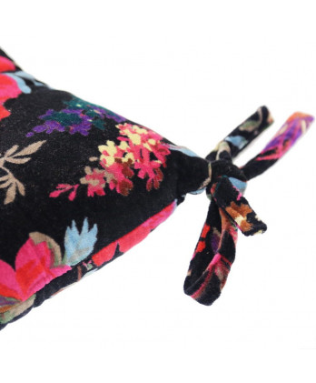 Μαξιλάρι καρέκλας με μαύρο βελούδο 40x40εκ.