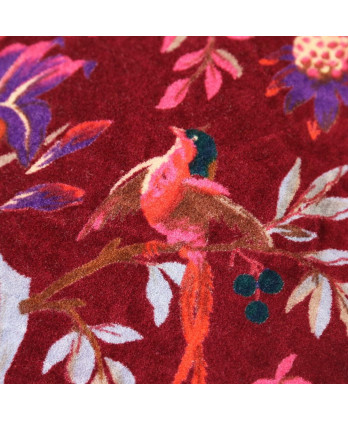 Μαξιλάρι με μπορντώ βελούδο 60x60εκ.