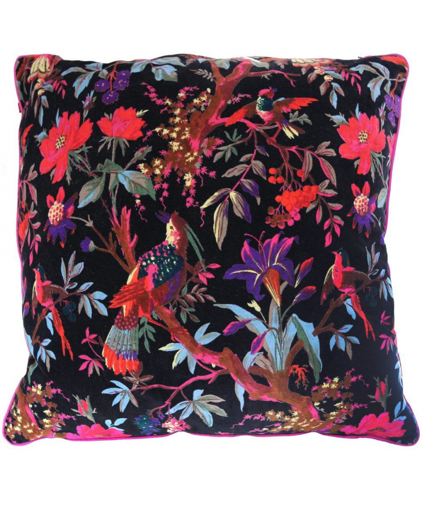 Μαξιλάρι με μαύρο βελούδο 60x60εκ.