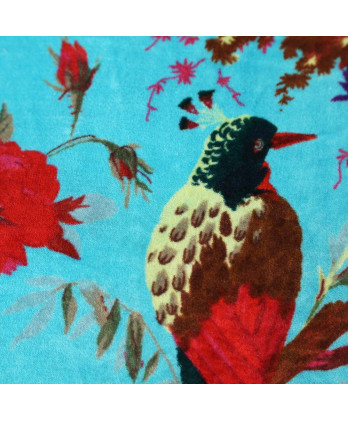 Μαξιλάρι με τυρκουάζ βελούδο60x60εκ.