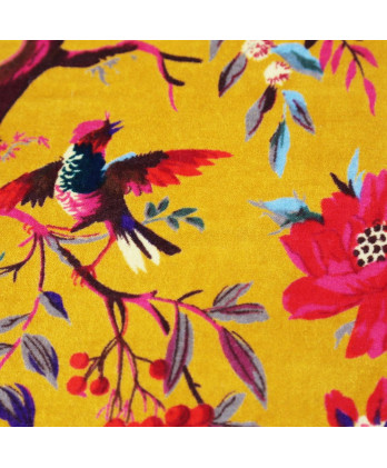 Μαξιλάρι με μουσταρδί βελούδο 60x60εκ.