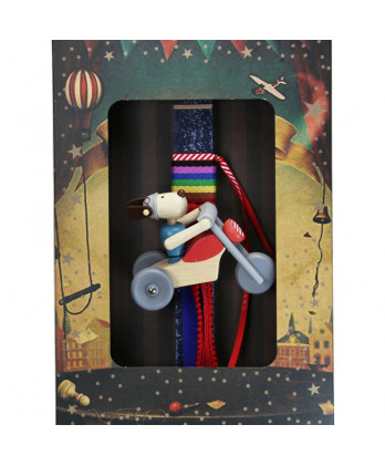 Λαμπάδα Παιδική Σκύλος σε μηχανή – Μπλε