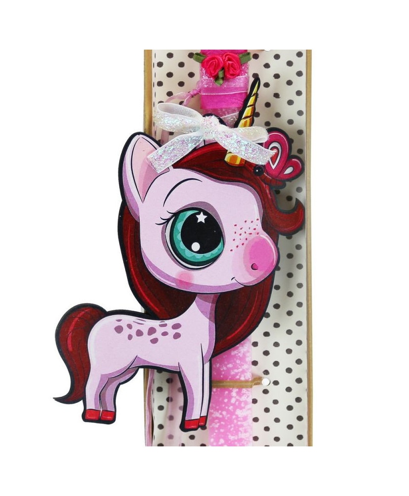 Λαμπάδα Παιδική Μονόκερος – Ροζ