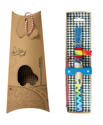 Λαμπάδα Παιδική Αεροπλάνο ξύλινο – Πετρόλ