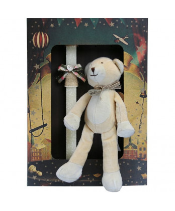 Λαμπάδα Παιδική Αρκουδάκι, οργανικό βαμβάκι