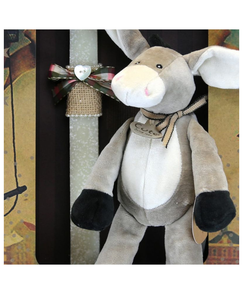 Λαμπάδα Παιδική Γαιδουράκι, οργανικό βαμβάκι