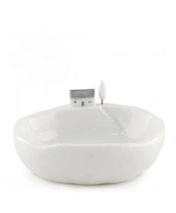 Μπολ Απο Πορσελάνη Με Σπίτι Και Σκάλα Στην Λίμνη 10x9,8 εκ.