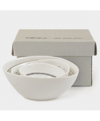 Μπολ Πορσελάνης Σετ 3τμχ Happy together forever 11εκ.