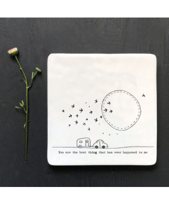 Σουβέρ Από Πορσελάνη Με κλαδί Best thing that ever happened 10εκ.