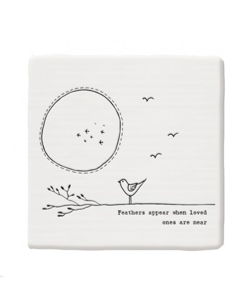 Σουβέρ Από Πορσελάνη Με κλαδί Feathers appear 10εκ.