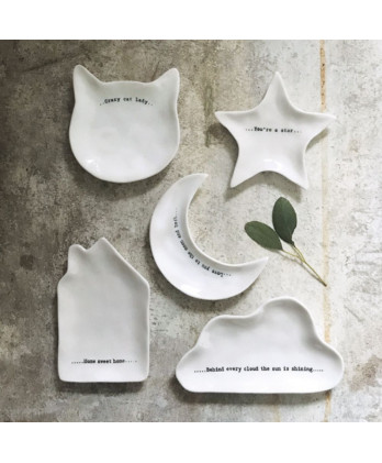 Πιατάκι Φεγγάρι Από Πορσελάνη Moon