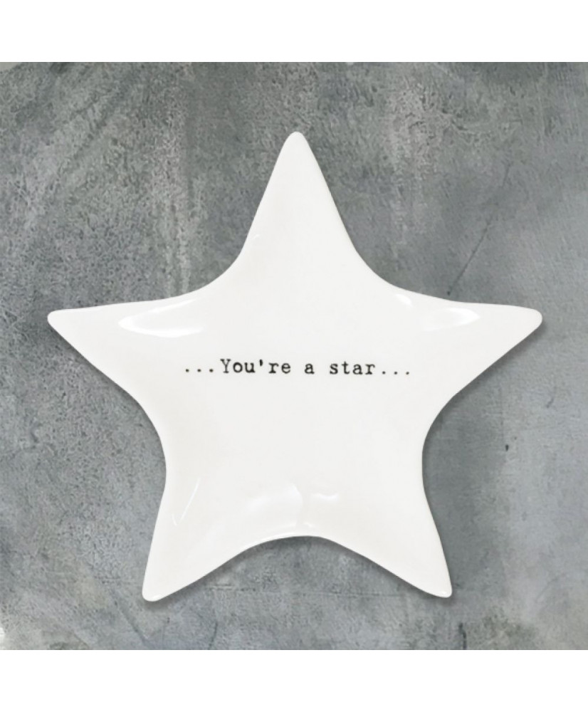 Πιατάκι Φεγγάρι Από Πορσελάνη You're a star