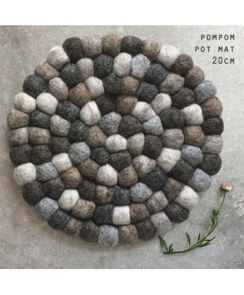 Σουπλά Πομπομ Φυσικό 21εκ.