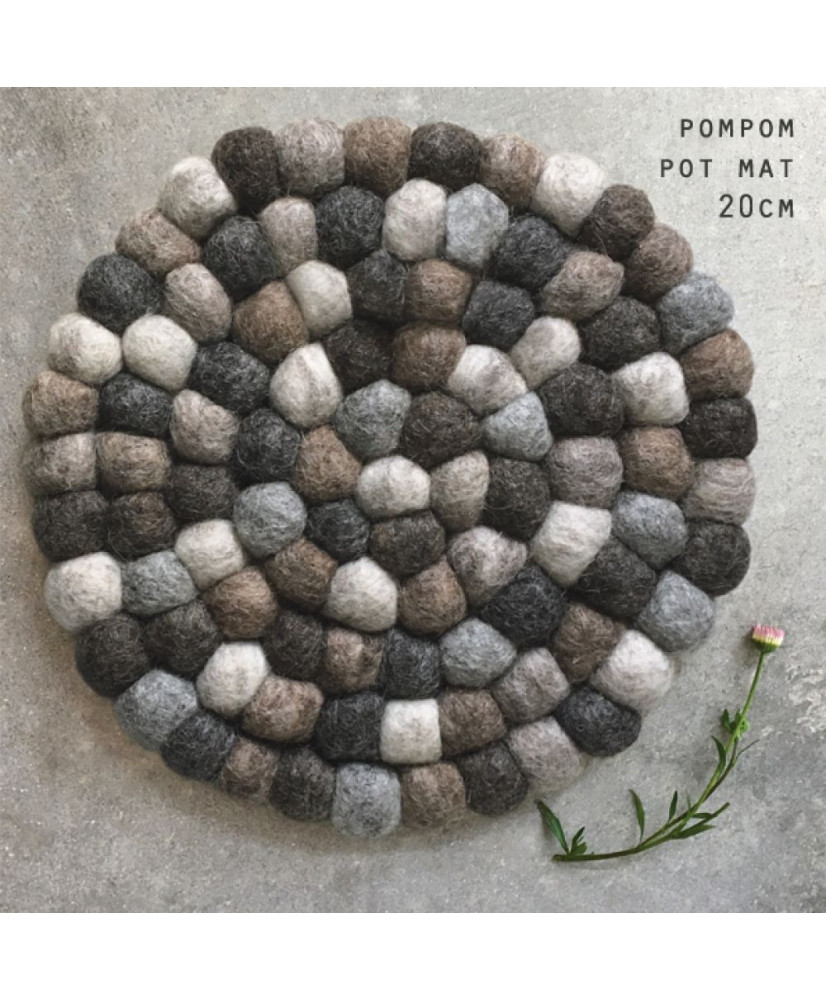 Σουπλά Πομπομ Φυσικό 21εκ.