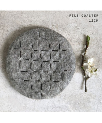 Φελτ Βάση Με Καρέ Γκρί 10 εκ.