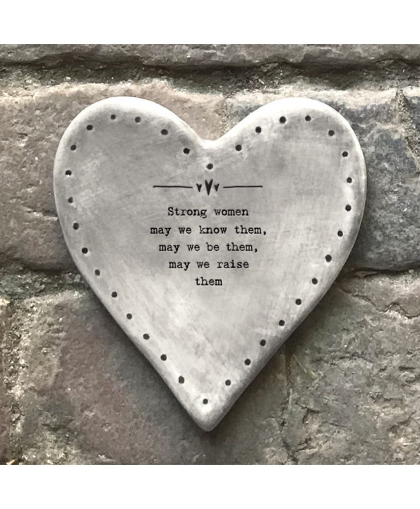 Σουβέρ Από Πορσελάνη Σε Σχήμα Καρδιά Ρουστίκ Strong women