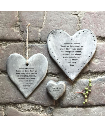 Σουβέρ Από Πορσελάνη Σε Σχήμα Καρδιά Ρουστίκ Those we love don't go