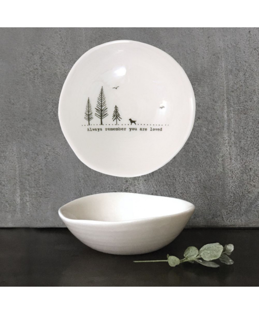 Μπολ Από Λευκή Πορσελάνη wobbly - Always remember 10 εκ.