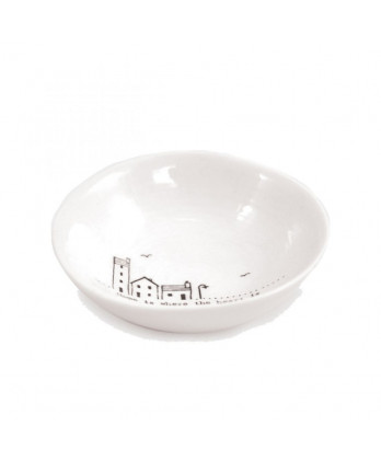 Μπολ Από Λευκή Πορσελάνη wobbly - Home is where the heart is 10 εκ.