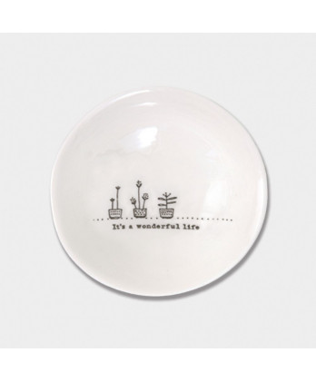 Μπολ Από Λευκή Πορσελάνη Μεσαίο wobbly 10 εκ.