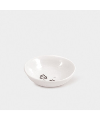 Μπολ Από Λευκή Πορσελάνη Μικρό wobbly Adventure awaits 6 εκ.