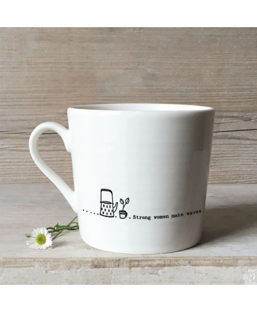 Κούπα Από Πορσελάνη Κυμματιστή Strong women…