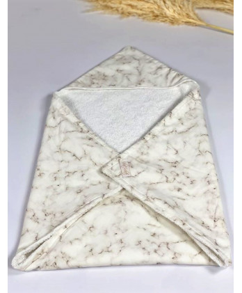 Βρεφικό μπουρνουζάκι κάπα Marble